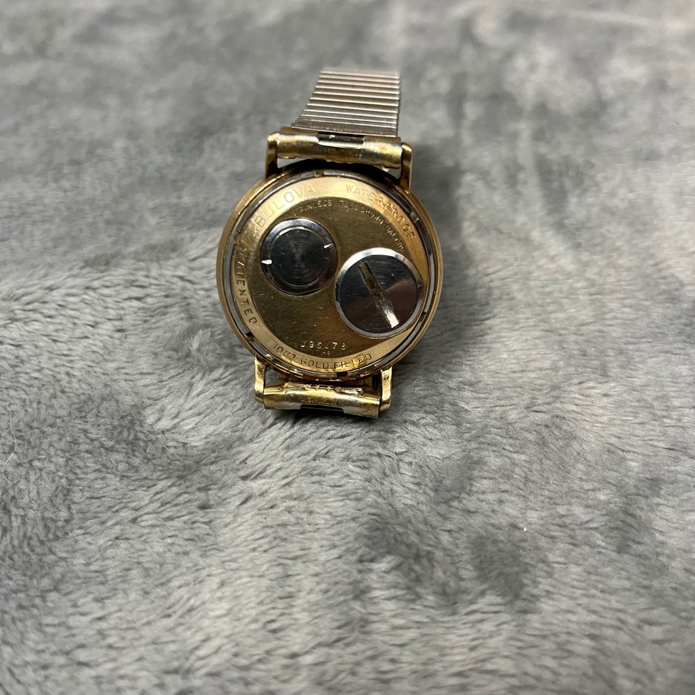 Bulova Accutron Watch Tuning Fork 214 Watch Diamond Dial 10K Gold Filled M6 1966 - Picture 13 of 16